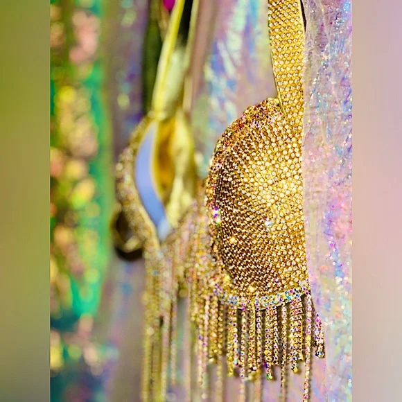 NWT Rhinestone Showstopper Bikini - Picture 3 of 5